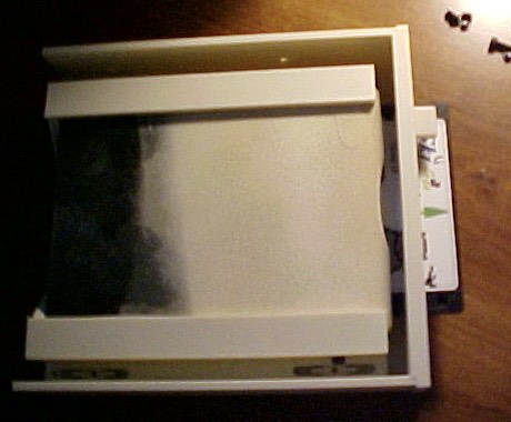 USB floppy drive carrier installed in a 5.25 bay